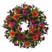 Vibrant loose wreath j